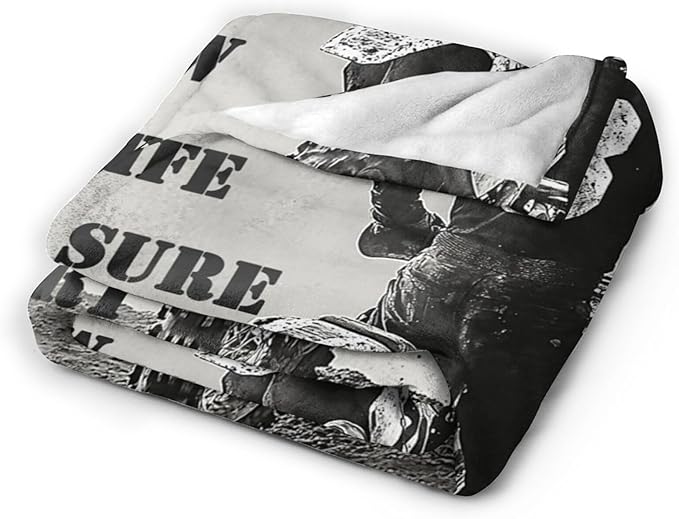 Dirt Bike Blanket Inspiring Motorbike Blankets Fleece Plush Flannel Super Soft Cozy Fuzzy Warm Lightweight Stuff Motorcycle Sports Decor Gifts for Boys Girls Kids Adults Men Women 40" x 50"