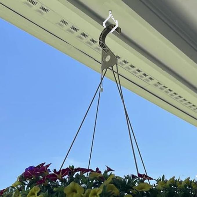 100 PCS White Eye Screw Hooks for Hanging Heavy Duty with Safety Buckle.Metal Ceiling Hooks for Hanging Plants Cup Wind Chime Bird Feeders Patio Lights at Indoor&Outdoor