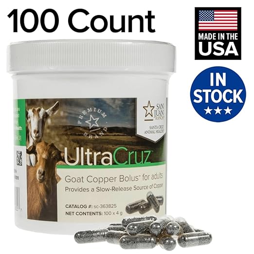UltraCruz - sc-363825 Goat Copper Bolus Supplement for Adult Goats, 100 Count X 4 Grams