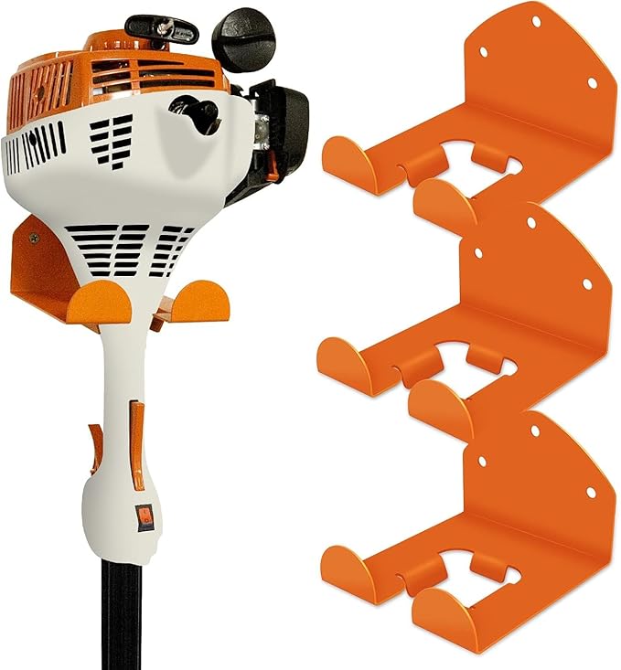 Garage Storage Garage Organizer Trimmer Rack Garden Power Tool Hanger for Grass Trimmer, Hedge Trimmer, Garages Wall, Garag Trimmer, Garden Tools, 3 Pack