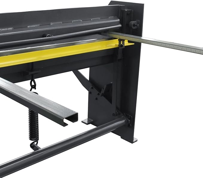 KAKA INDUSTRIAL Sheet Metal Shears Machine,51 inch 16 Gauge Mild Steel Steel-Welded Industrial Stomp Shear Spring Clamp and Back Gauge Q01-5216B