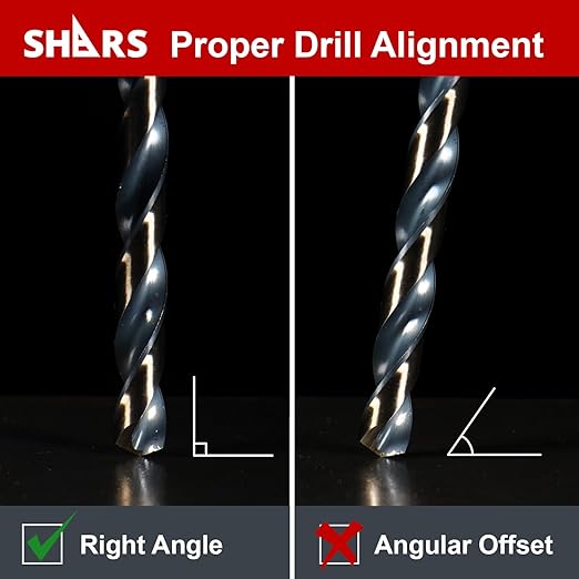 Shars 1mm to 13mm by 0.5mm 135° 25 Pcs HSS Heavy Duty Black & Gold Finish Jobber Drill Set 404-2936 P