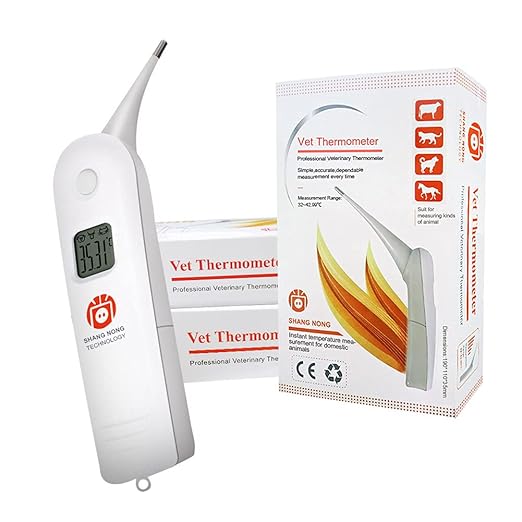 Animal Electronic Ehermometer Pet Thermometer Digital Thermometer is a Fast Rectal Thermometer for Dogs,Horse, Cats, Pigs,Sheep
