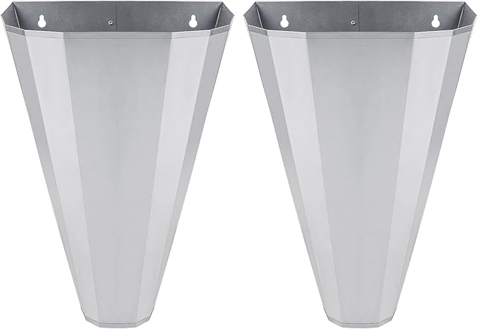 Medium Size Chicken Cone, for Large Layers, Broilers, Roasters, Turkeys Up to 8 Pounds, Flat-Back Poultry Killing Cone, Easy to Clean(2 Pack)