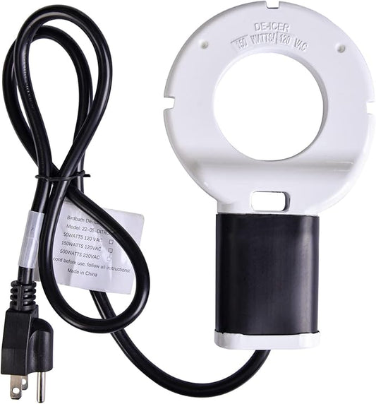 500W Chicken Waterer Heater, Aluminum Utility De-Icer for Farm & Livestock, Non-Conductive and Anti-Rust Heated Chicken Waterer, Bird Bath Heater Livestock Water Heater for Multiple Using