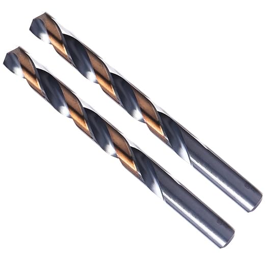 2PCS 1/2" Black and Gold Twist Drill Bit Set