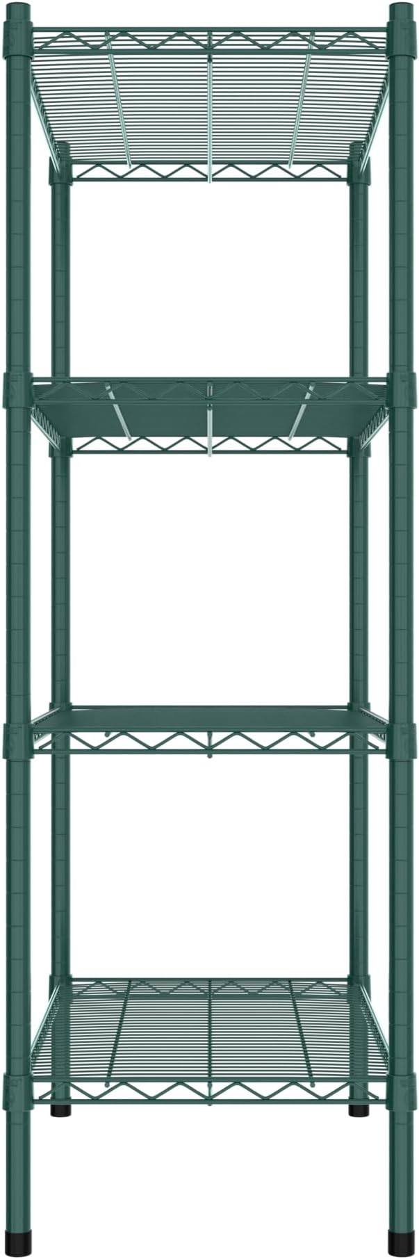 Commercial NSF Listed Green Epoxy Stationary Wire Shelving Kit 18" x 30" x 54", with 4 Shelves Perfect for Warehouse, Walk-in Refrigerator, Freezer, Grocery Store, Restaurant, Dishroom