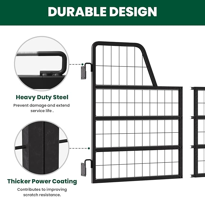 48" L X 32" H Horse Stall, Heavy-Duty Horse Stall Gates, Easy Install Heavy-Duty Steel Gate for Horse, Gates; Horse Gate for Horses & Horse Barns