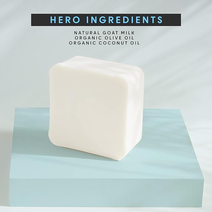 5Lb Goat Milk Soap Base - SLS/SLES Free, No Palm Oil, Organic - Melt and Pour Goats Milk Soap Making Supplies - All Natural, Gentle on Skin, Moisturizing, Perfect for DIY Projects