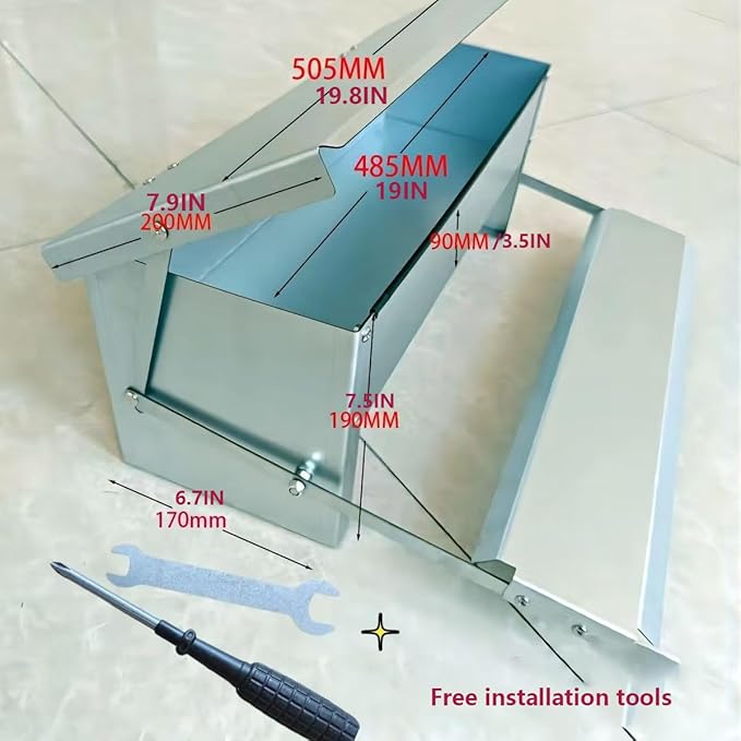 2025 New Treadle Chicken Feeder Automatic 15 lb Large Capacity and Sturdy Galvanized Chicken Feeder with Rat Proof and Waterproof lid Pedal operates The Automatic Switch No Waste and spillage