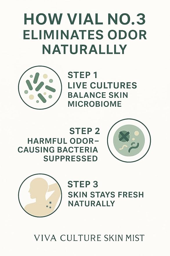 Probiotic Odor Spray – Natural Aluminum-Free Deodorizing Mist | Live Culture Body & Foot Odor Control | Kid-Safe, Sensitive-Skin Friendly, Lavender & Chamomile Freshness