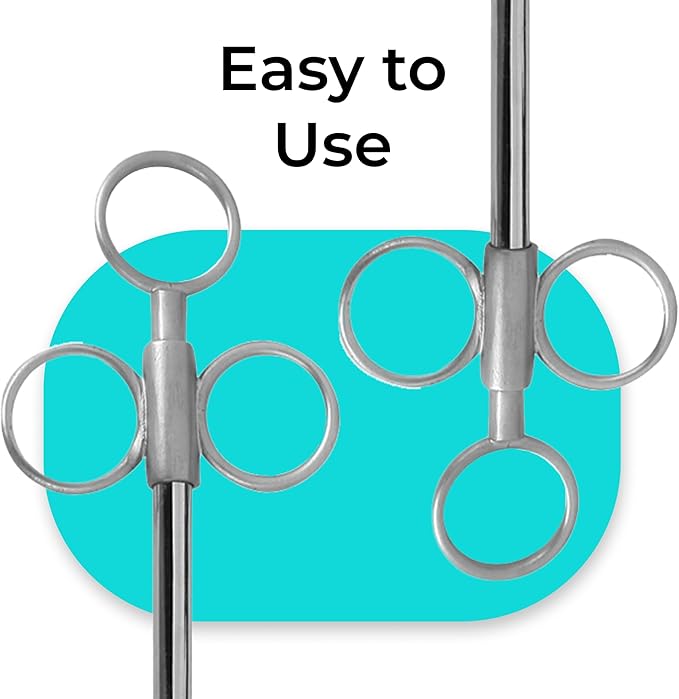 17" Metal Head Balling Gun Spring Clip with 3" Brass Metal Head – Durable Veterinary Tool for Efficient Medication Delivery in Large Animals, Livestock Care, and Cattle Treatment