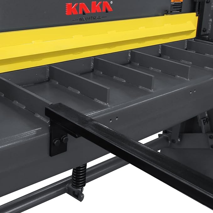 KAKA INDUSTRIAL Sheet Metal Shears Machine,51 inch 16 Gauge Mild Steel Steel-Welded Industrial Stomp Shear Spring Clamp and Back Gauge Q01-5216B
