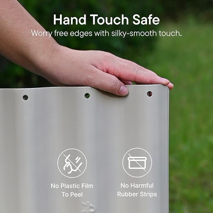 Raised Garden Bed 6x2x2.5 ft, 30" Extra Tall Galvanized Metal Planter Boxes Outdoor, Heavy Duty Flower Bed for Vegetable Fruit Herb, Raised Bed Gardening Outdoor Large Planters - Sand Beige