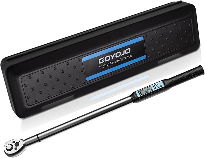 3/4-Inch Heavy Duty Digital Torque Wrench 11~369 ft-lb/15~500Nm, for Heavy Machinery, Construction Equipment & Industrial Assembly, with ±2% Accuracy, Vibration, Buzzer and LED Flash Notification