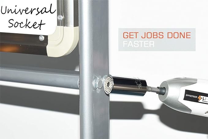 Universal Socket, Self-adjusting Socket Fits Standard 1/4'' - 3/4'' Metric 7mm-19mm, Adapter Sockets for Wrench Ratchet & Power Drill, Tools Gifts for Men Him Husband Dad Father DIY Handyman Women