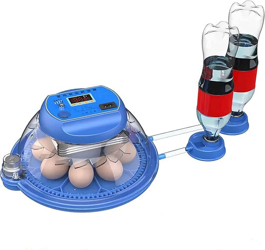 26-52 Eggs Automatic Incubator | Upgrade Automatic Water Adding |360 Degree View | incubators for Hatching Eggs |Without Installation Use (8-BLUE1T)