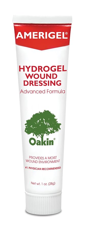 AMERIGEL Total First Aid Bundle (1 oz. Hydrogel Wound Dressing, 7.1 oz. Saline Wound Wash, Bordered Gauze Dressing)