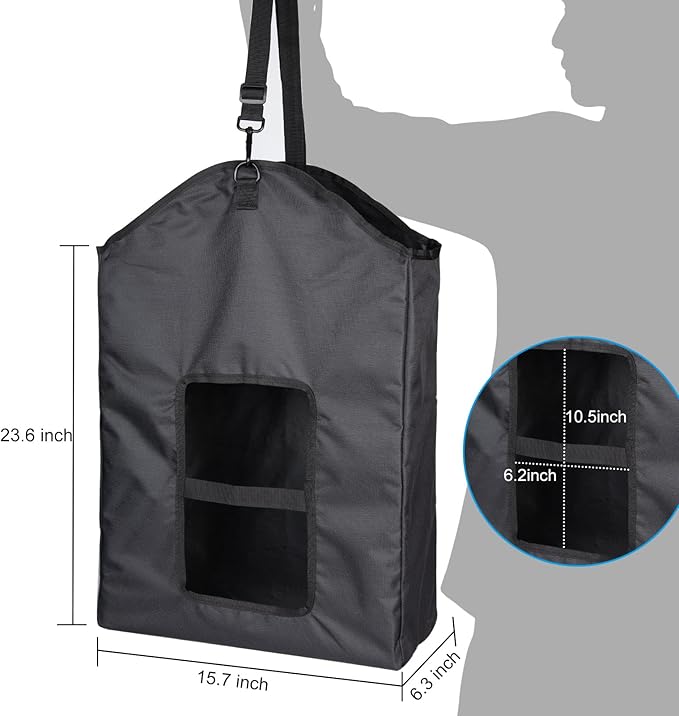 Hay Bag Goat Hay Feeder Durable, Easy to Hang, Suitable for Horses, Donkeys, Cows, Sheep, Etc
