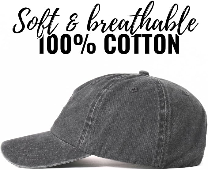 InnoBeta Goat Gifts for Goat Lovers, Embroidered Cap, Adjustable Hat Gifts Accessory for Birthday & Christmas Grey