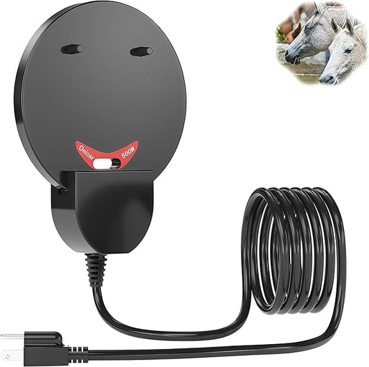 Bird Bath Heater, 500W Pond Heater,Full-Covered Aluminum Bird Bath for Outdoors in Winter,Stock Tank with Thermostatically Controlled,Chicken Water Heater-Deicer,livestock water