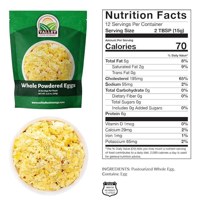 85 Serving Premium Protein Bucket | Freeze Dried Meat & Dairy Contains 1,052g Protein | Non-GMO Emergency Food Supply 25 Year Shelf Life | Long Term Prepared Foods Survival Kits by Valley Food Storage
