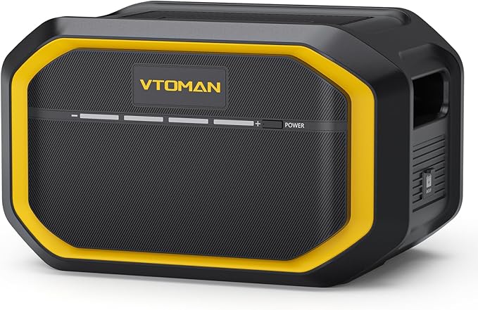 VTOMAN FlashSpeed 1500 Extra Battery, 1548Wh Large Capacity LiFePO4 Battery with BMS Protection for Camping, Home Backup, Suitable for FlashSpeed 600/1000/1500 Portable Power Station Expand Capacity