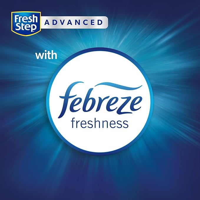 Fresh Step Outstretch Advanced Long Lasting Clumping Litter with Febreze Freshness, Activated Charcoal Litter Lasts 50% Longer, 32 lbs. (2 x 16 lb. Box)