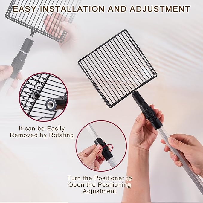 Chicken Coop Accessories Stretchable Metal Chicken Poop Scooper Sifting Poop Shovel Tools for Cleaning (3 in 1)