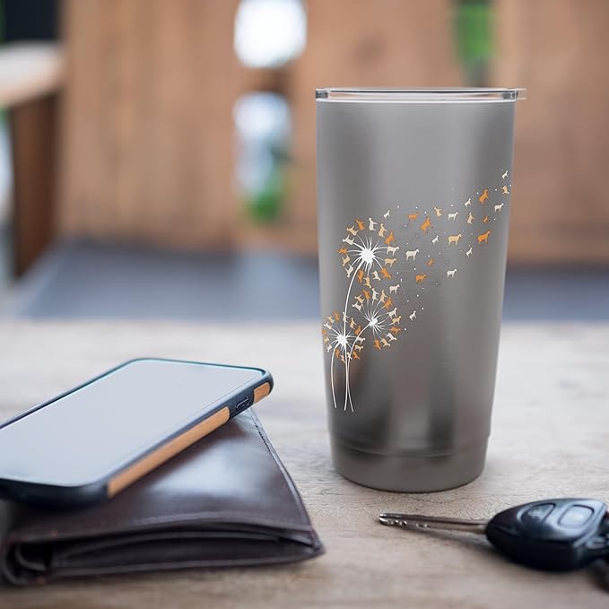 Dandelion Goats - Goat Lover Farm Animal Breeding Rancher Stainless Steel Insulated Tumbler