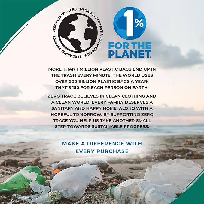 Zero Trace All Natural Laundry Detergent Sheets Eco Friendly - Laundry Soap - Active Wear Travel Laundry Detergent (72 Loads 36 Sheets)