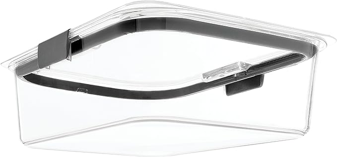 Rubbermaid Brilliance Large Food Storage Container, 9.6 Cup, BPA-Free, Leak-Proof, Clear