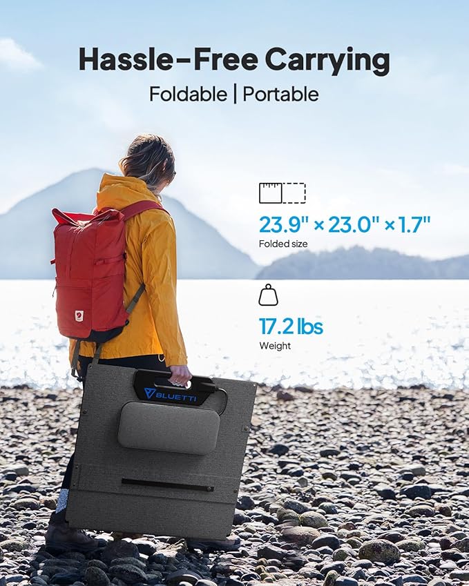 BLUETTI Elite 100 V2 Solar Generator with 2 200W Solar Panel (Ship Separately), 1024Wh Portable Power Station w/ 4 1800W AC Outlets, 35% Smaller, Ideal for Camping, Emergencies, Backup Power (2025New)