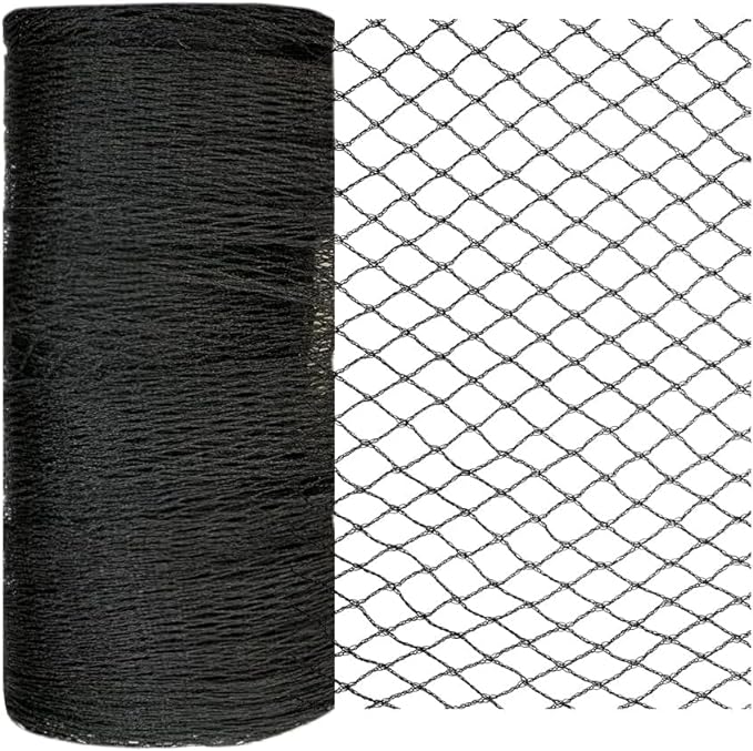 Bird Netting 10x10 Ft, 1/2In Mesh Heavy Duty Garden Netting Pest Barrier for Plants, Fruit Trees, Vegetables, Extra Strong Woven Mesh Netting, Animal Fencing Against Birds, Deer, Poultry