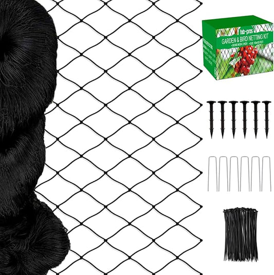 Bird Netting - 50'x100' Heavy Duty Nylon Net with 2' Mesh for Garden Protection, Chicken Coop, Orchard