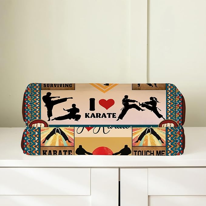 Karate Blanket, Karate Throw Blanket, Sport Gifts Blankets Stuff Fleece Flannel Plush for Men Boys Women Girls Lovers Adults Soft Bedding Gift for Sofa Bed Office Home Decor 80"x60"