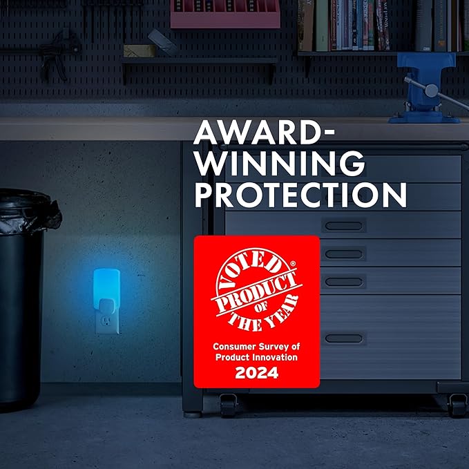 STEM Insect Trap - Indoor Fruit Fly & Gnat Pest Control for House, Home and Kitchen, Attracts & Traps Flying Bugs, Soft Blue Light - Includes 1 Plug-in Device & 1 Cartridge