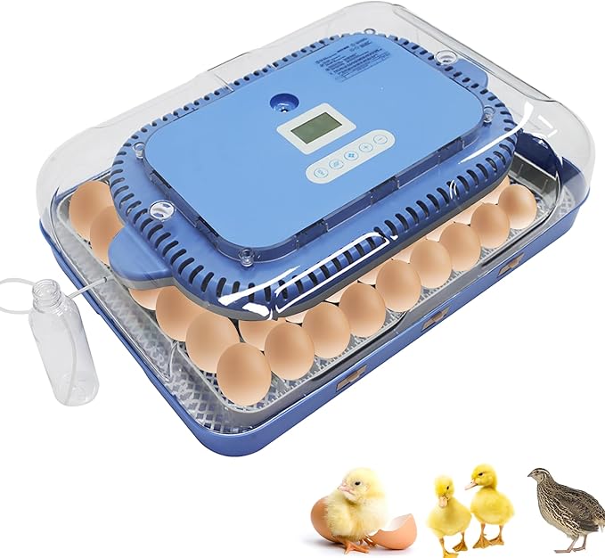 Automatic Incubator for 70 Hatching Eggs,with Automatic Egg Turning and Humidification,Temperature Control, Incubator for Hatching 70 Chicken or Duck Eggs and Other Bird Eggs