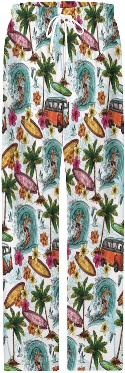 Funny Mens Pajama Pants Lightweight Soft Lounge Pant Sleep Pj Bottoms for Men With Pockets