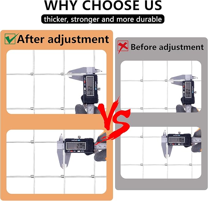 10GA Thickened Heavy Duty Farm Fence, 4ftx100ft Galvanized Cattle Fence, Goat Fence, Heavy Zinc Coating Wire Fencing, Wire Fencing for Hog Deer Horse