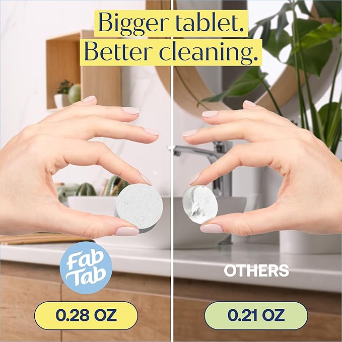 Fab Tab Foaming Hand Soap - Sustainable & Convenient - Plant-based Tablets - Makes 4 X 11.09 Fl Oz Bottles - Fig scent - Foam Soap Refill