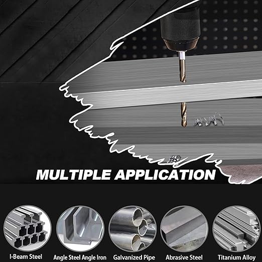 1/4 Hex Shank Cobalt Drill Bit Set 59Pcs 1/16"-3/8", M35 HSS Impact Driver Drill Bits for Metal and Hardened Steel, with Indexed Storage Case