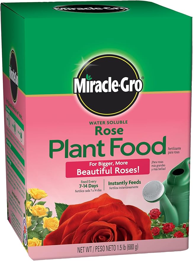 Miracle-Gro Water Soluble Rose Plant Food, 1.5 lb