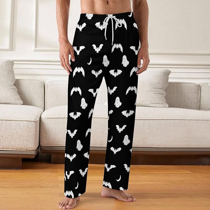 Funny Mens Pajama Pants Lightweight Soft Lounge Pant Sleep Pj Bottoms for Men With Pockets