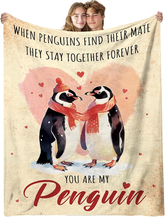Anniversary Blanket Gifts, Romantic Gifts for Women Men, Wedding, Valentine's Day, Birthday Gifts for Wife, Girlfriends, Husband, Couples Blanket Gifts for Chritsmas Thanksgiving 50x60