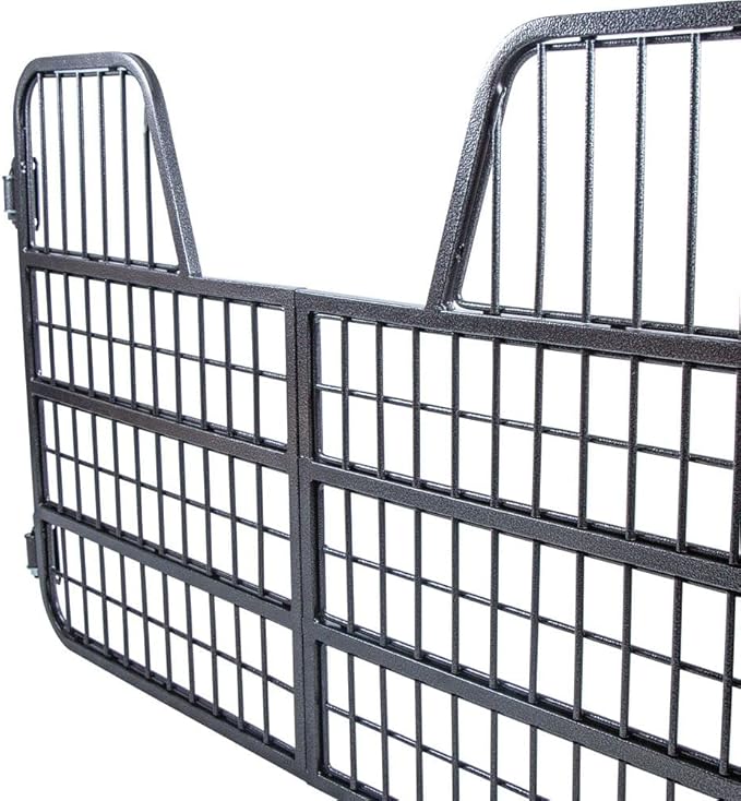 EASY-UP Titan Horse Stall Gates | Heavy-Duty Steel Construction | Rust-Resistant Finish | Ideal for Barn, Farm & Equestrian Use | Miniature Gate with Yoke - 48" Wide | Color Gray Armor