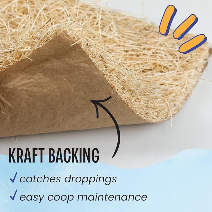 MagJo Premium Aspen 10 Pads Excelsior Nesting Liners (10 Pads), chicken bedding for nesting box, nesting pads box liners, chicken bedding for coop, chick bedding, USA Grown & Sustainably Harvested