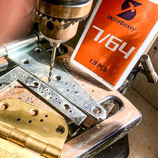 Cobalt Drill Bit Set 1/8" - 13PCS, M35 Twist Drill Bits Straight Shank, 1/8" High Speed Steel Drill Bits for Drilling in Hard Metal, Stainless Steel, Cast Iron