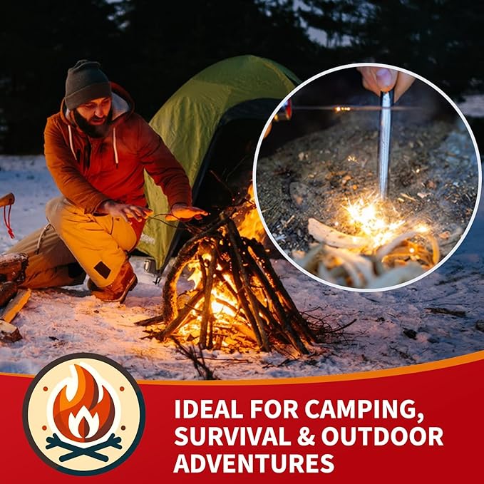 Natural Fire Starters for Grills: Premium Waterproof Quick Firestarters Sticks | Odorless Fire Starter for Campfires | Fireplaces | Wood Stove | BBQ | Smoker | Fire Pit - 72 pcs