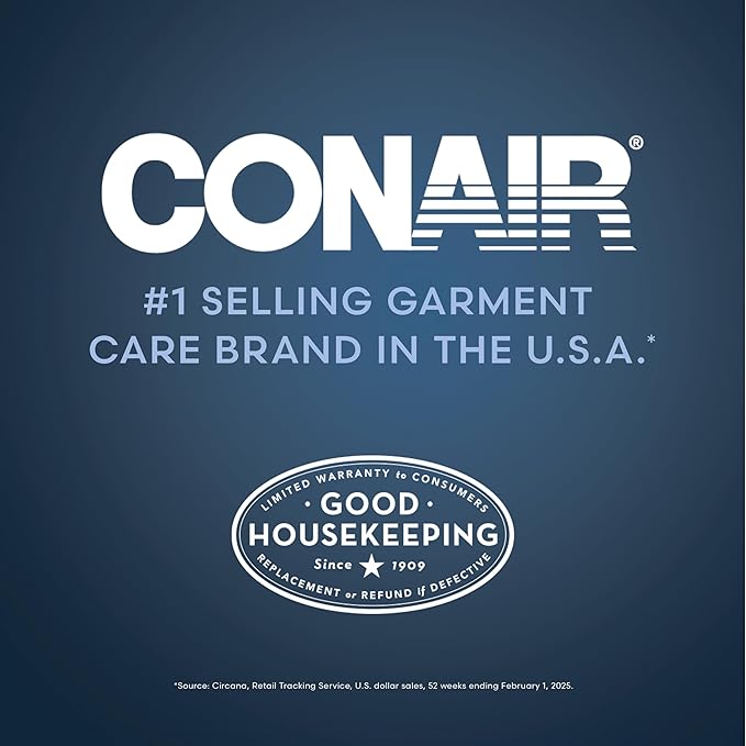 Conair Fabric Shaver, Lint Shaver for Clothing and Furniture Removes Lint, Fuzz, and Pilling, Fabric Pilling Remover with Extra-Large 2.25" Shaving Surface and 3 Stainless Steel Blades